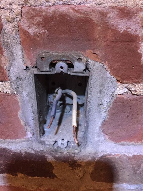 junction box for exterior brick wall